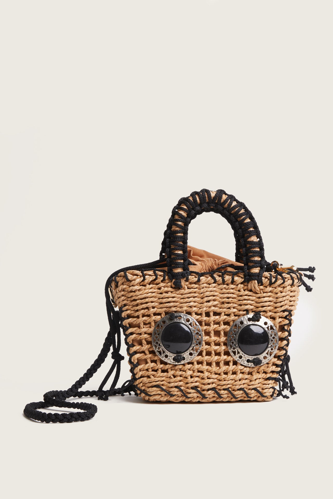 AMMOUDIA METAL Straw Bag